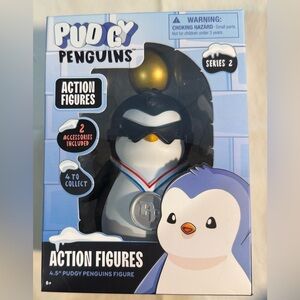 Action Figure Pudgy Penguins 4.5” Black and White Series 2 Toy